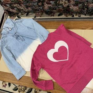 2 tops girls size 8 both bought at Kohls